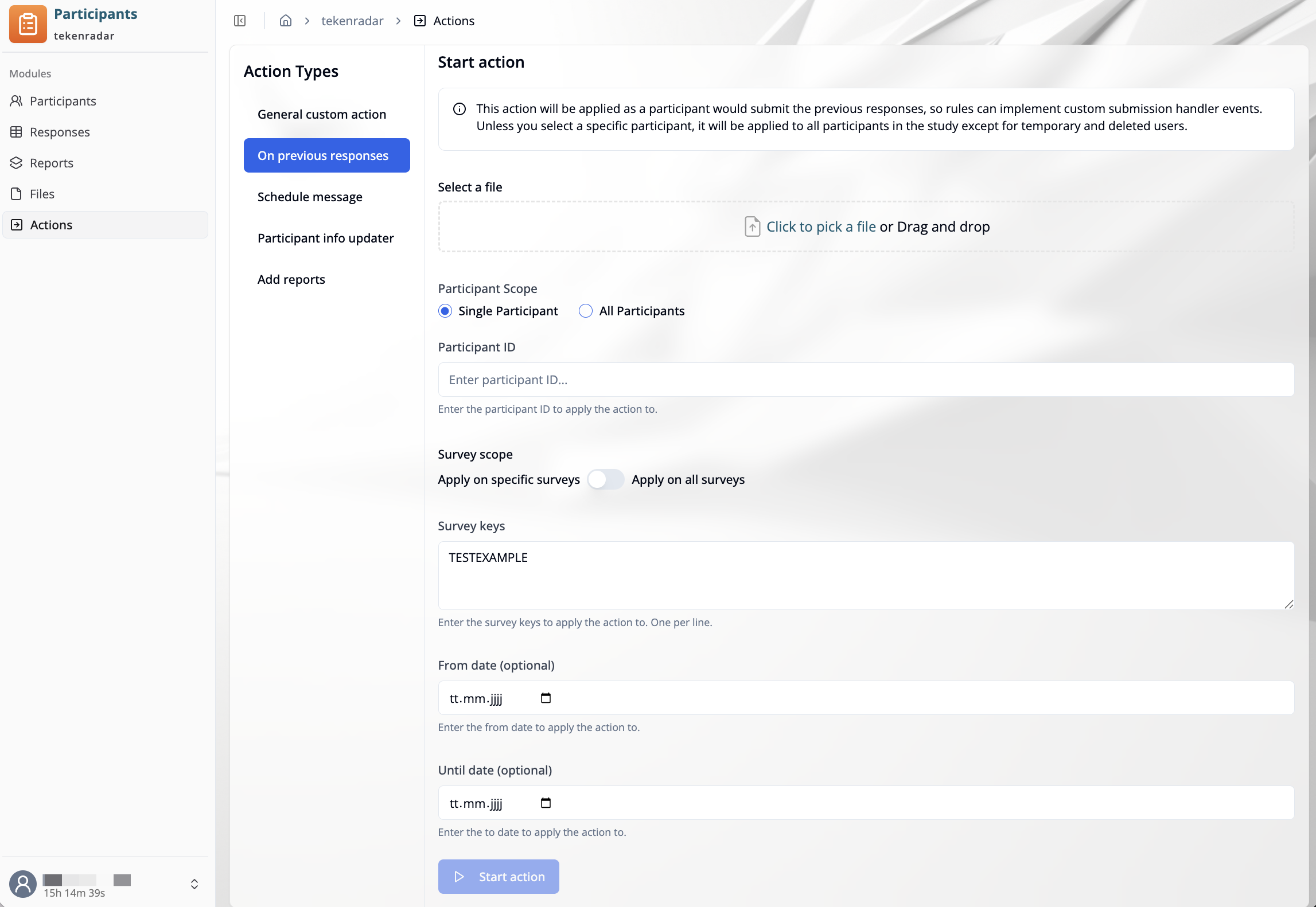 On previous responses