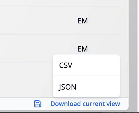 Download options