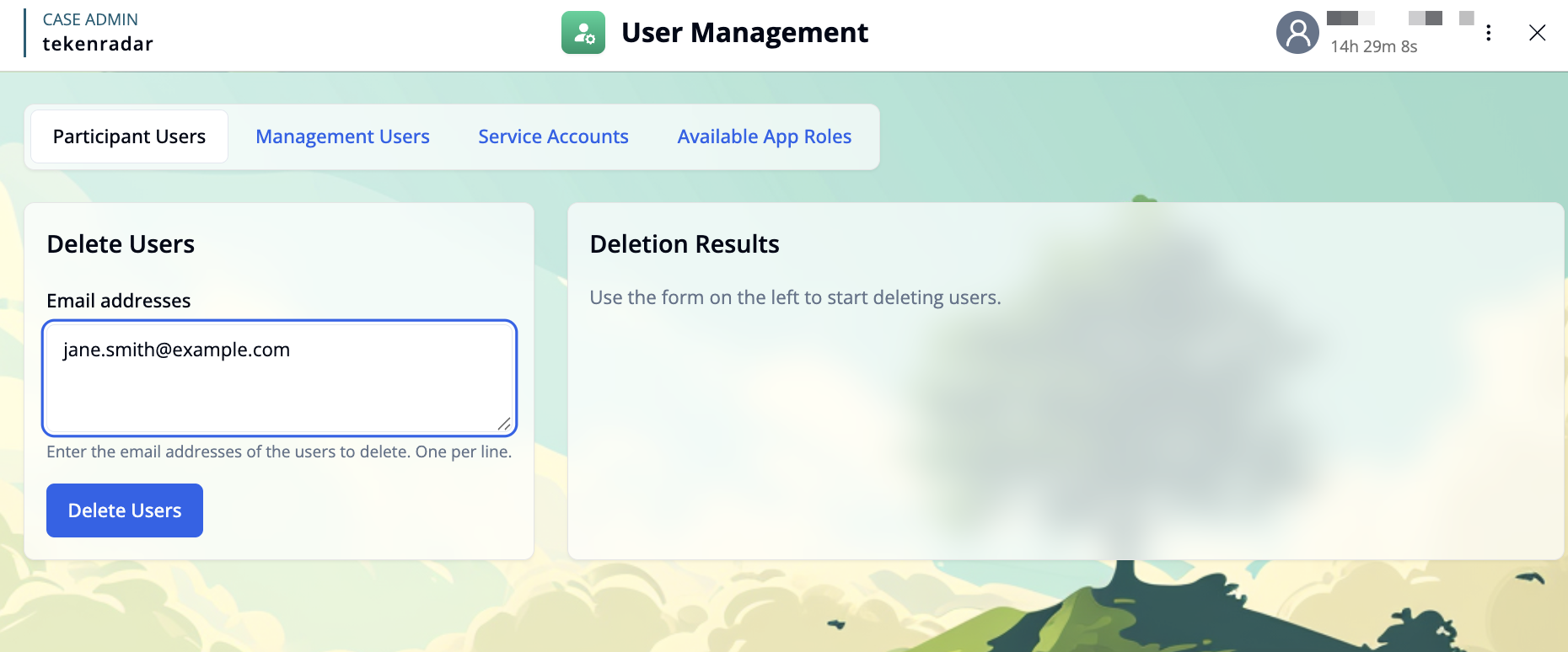 Participant Users Overview