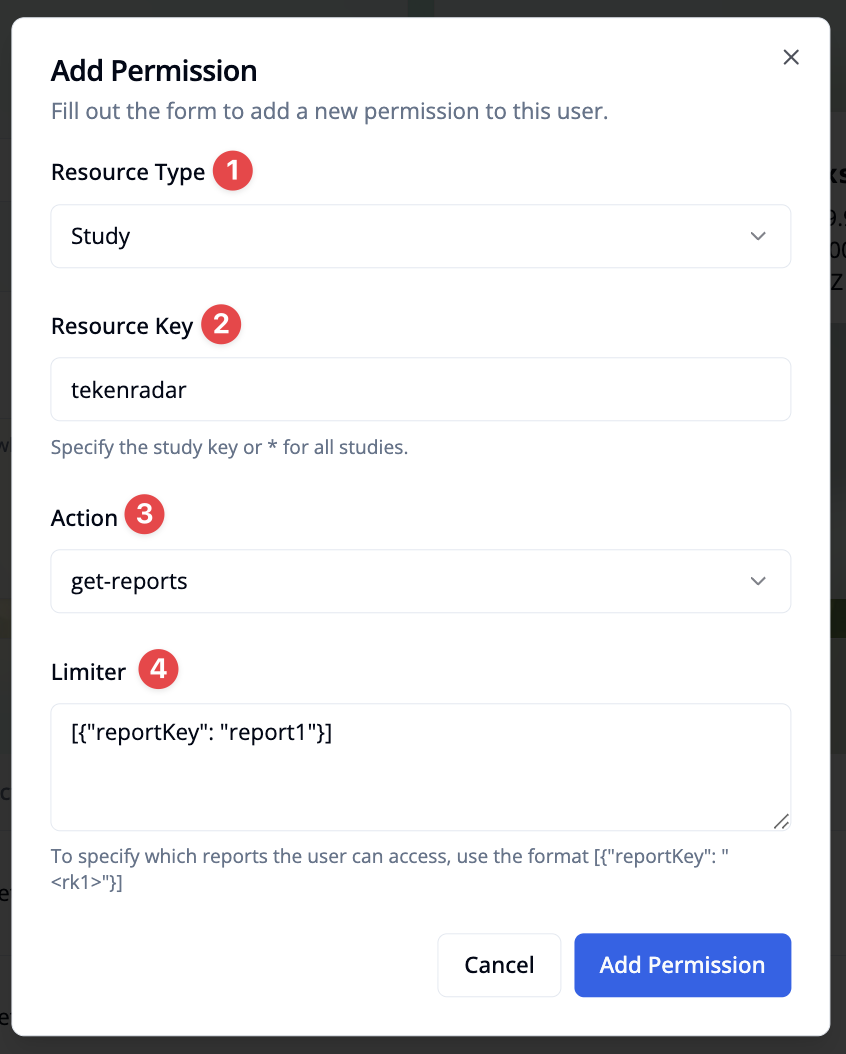 Add permission dialog