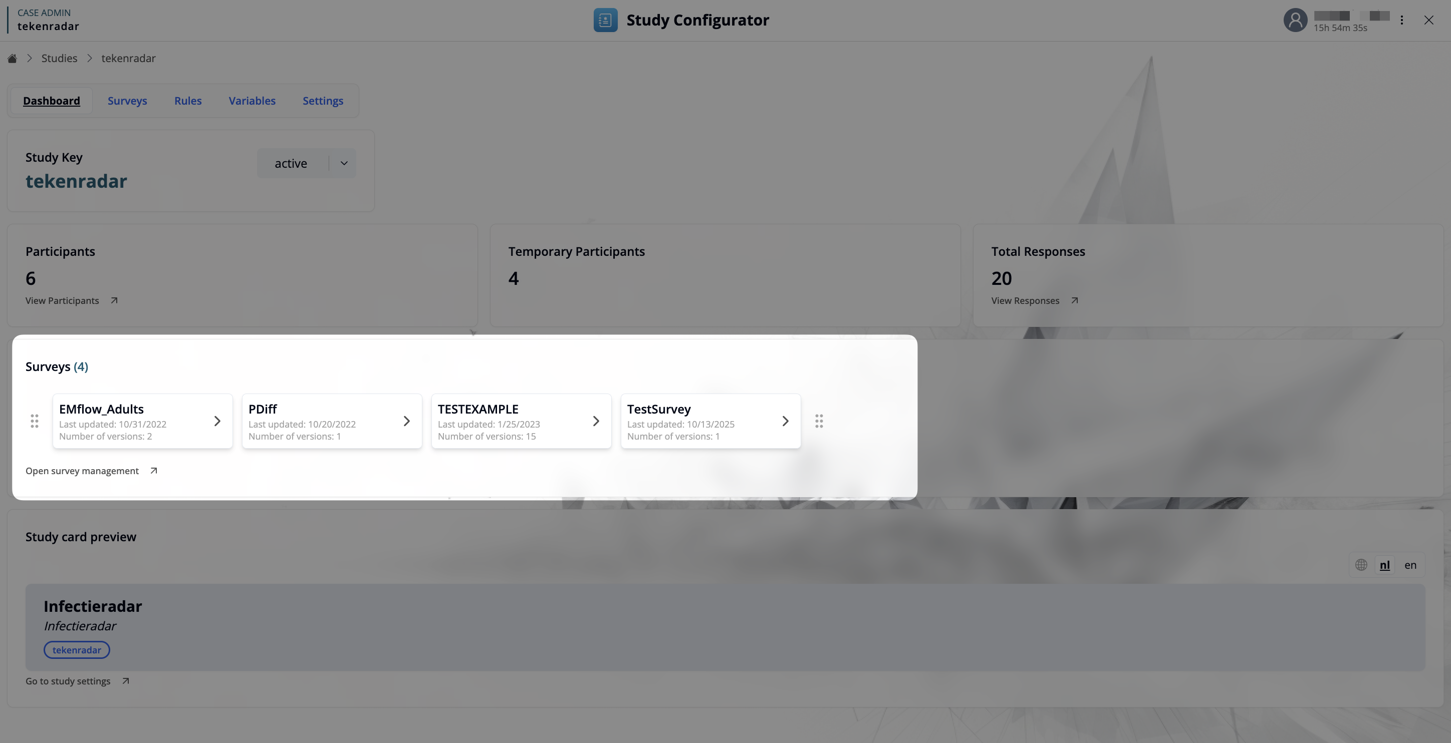 Surveys overview